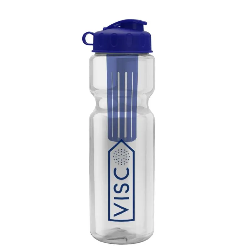 28 oz Infuser Bottle w/ Flip Lid