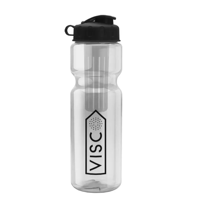 28 oz Infuser Bottle w/ Flip Lid