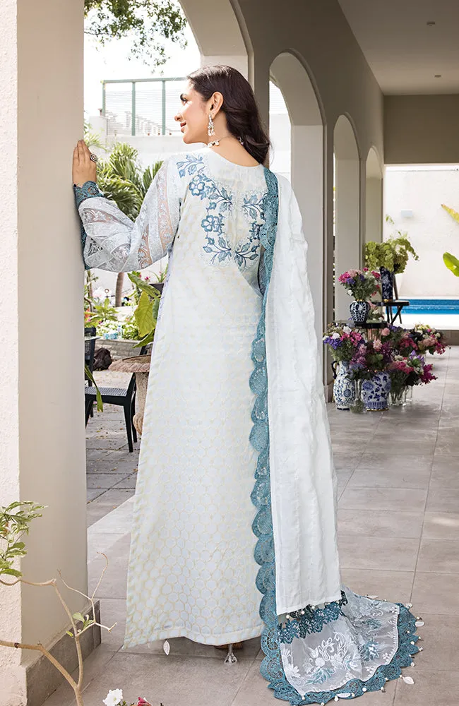 3 Piece Unstitched Luxury Embroidered Lawn-MLL-23-06 | Alzohaib Mahiymaan Luxury Lawn Eid Collection23