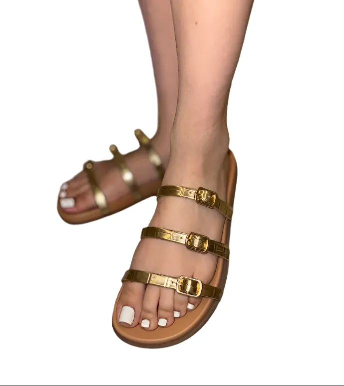 3 STRAPS SANDAL SLIDE IN ELVINA-S
