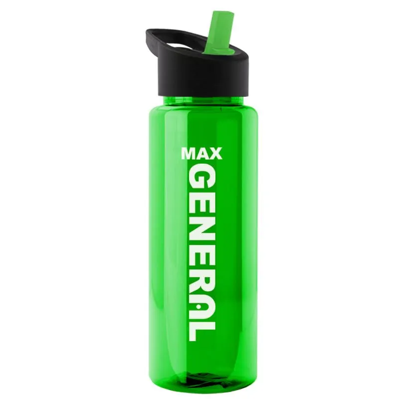 32 oz Transparent Bottle w/ Flip Straw Lid