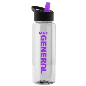 32 oz Transparent Bottle w/ Flip Straw Lid