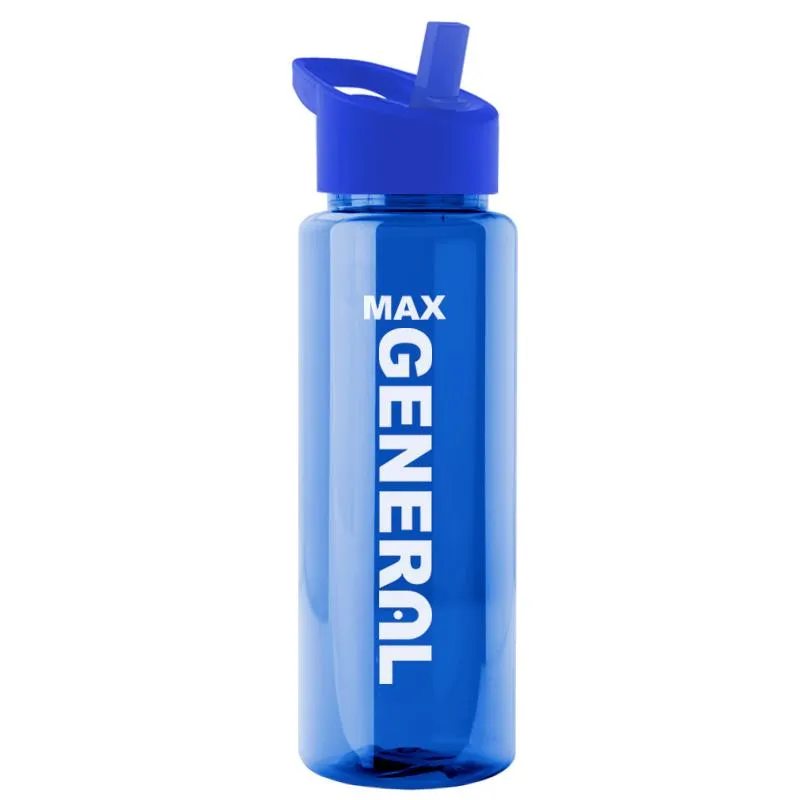 32 oz Transparent Bottle w/ Flip Straw Lid