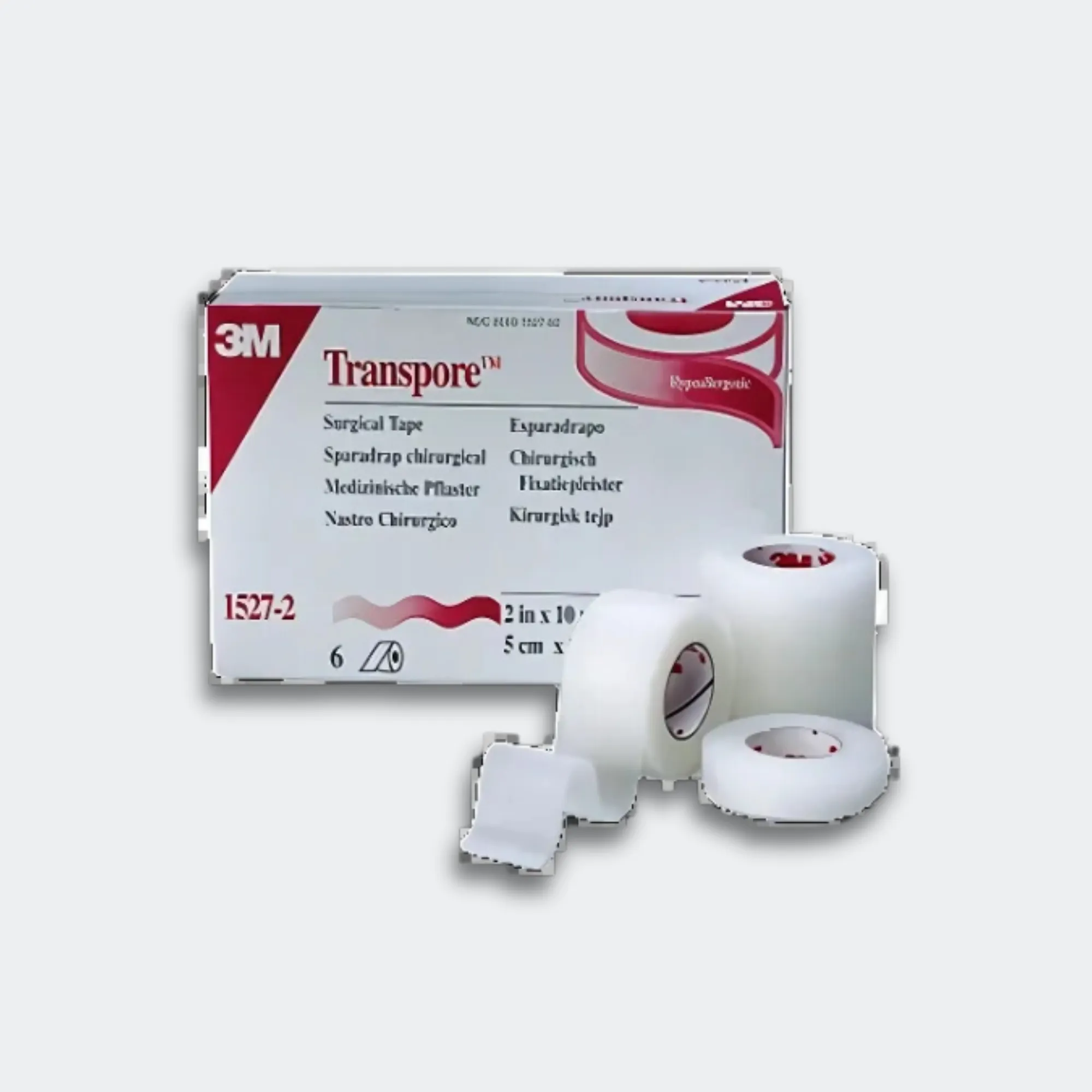 3M Transpore Hypoallergenic and Latex Free Tape, 1" x 10 yds 12/Box