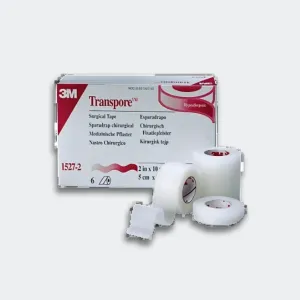 3M Transpore Hypoallergenic and Latex Free Tape, 1" x 10 yds 12/Box