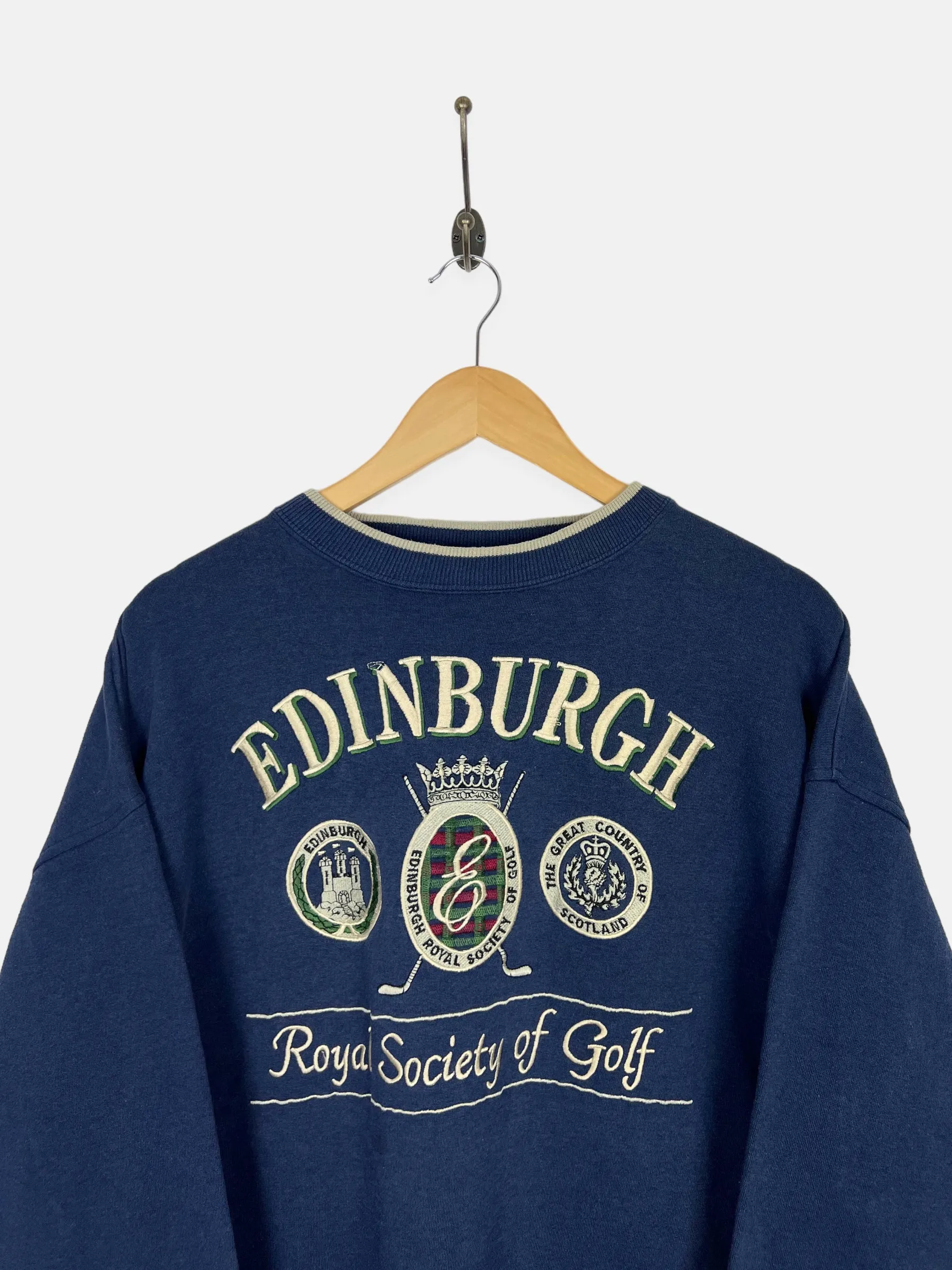 90's Edinburgh Golf Embroidered Vintage Sweatshirt Size 2XL