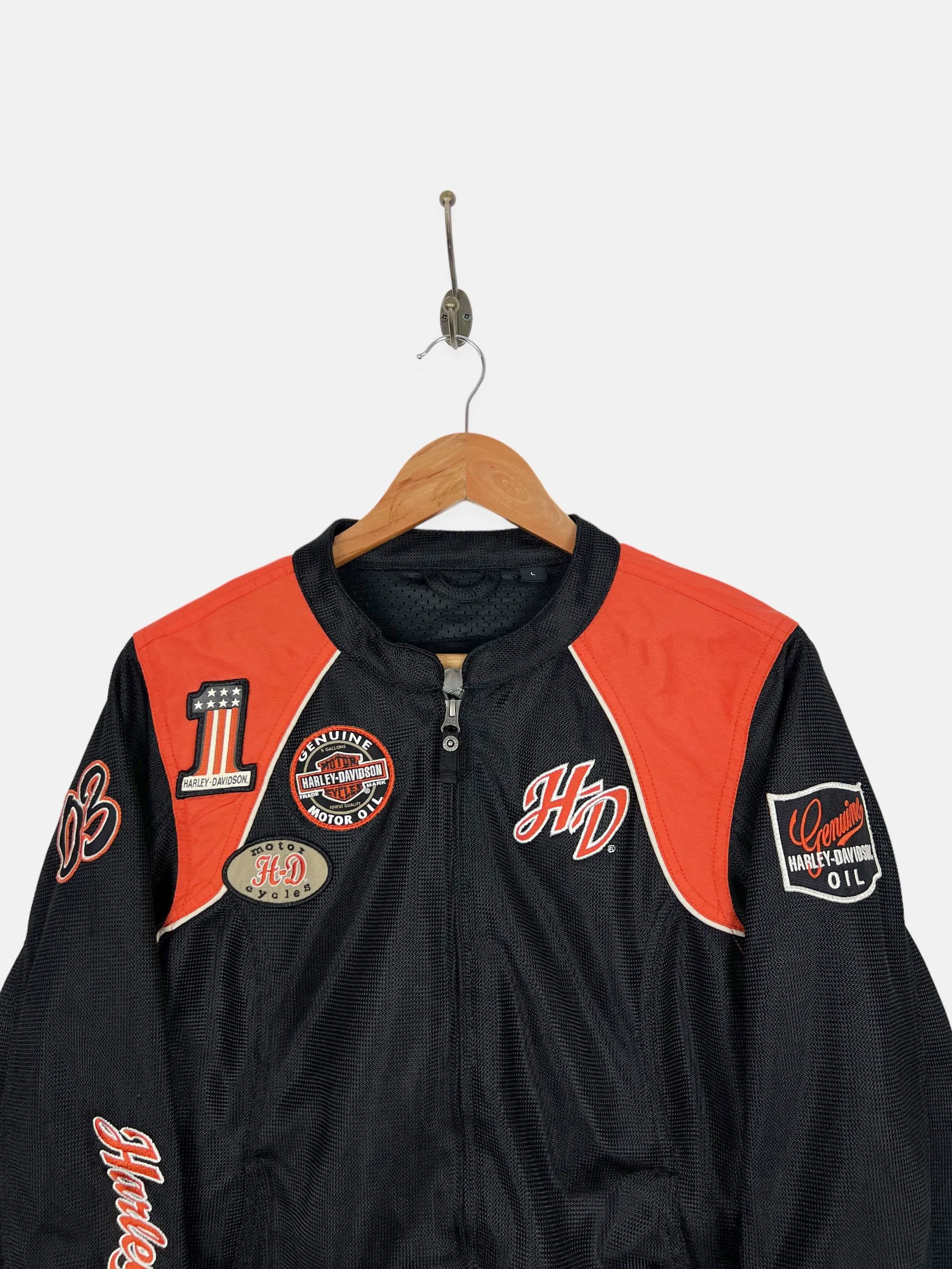 90's Harley Davidson Embroidered Vintage Jacket Size 10