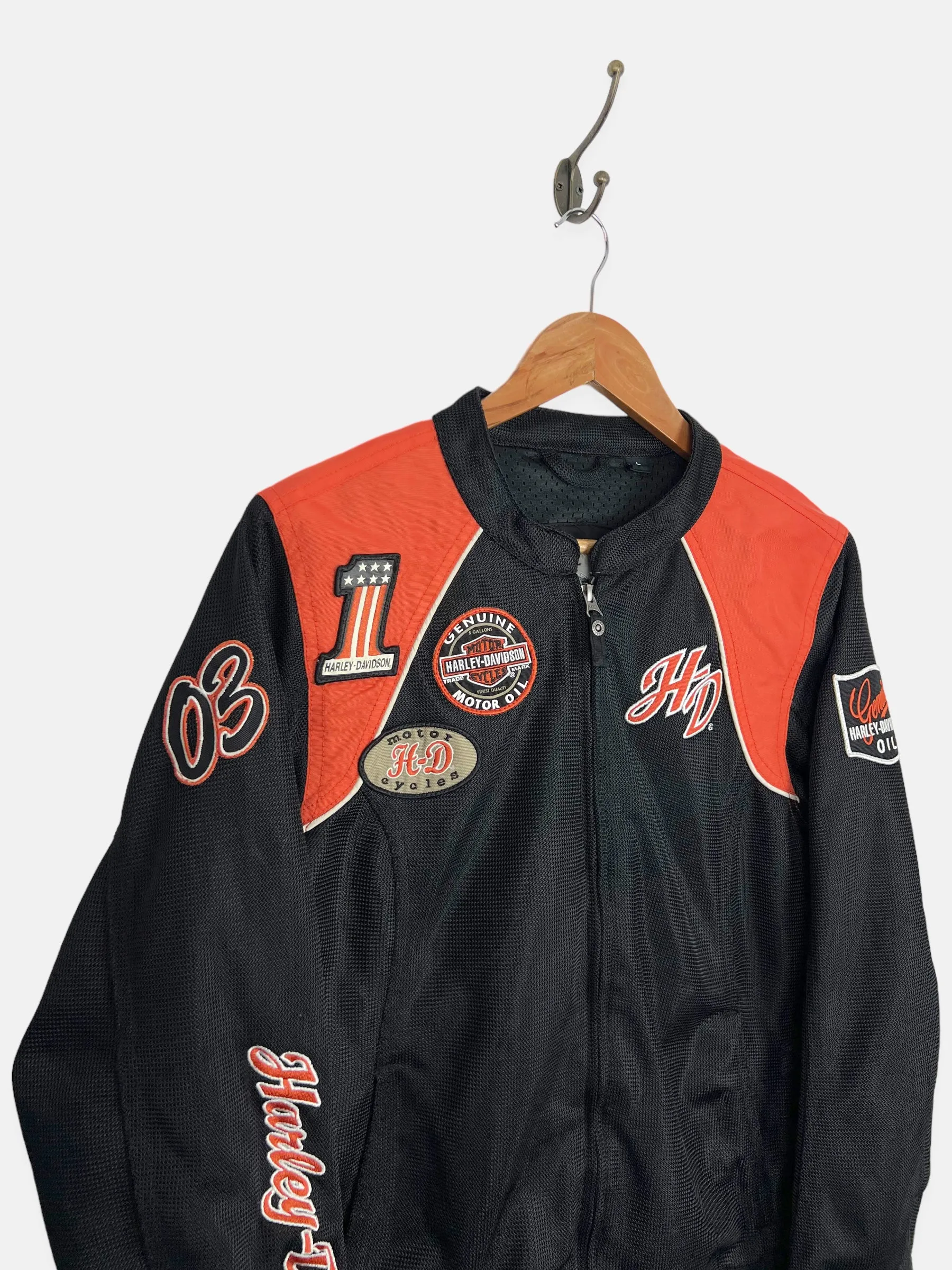 90's Harley Davidson Embroidered Vintage Jacket Size 10
