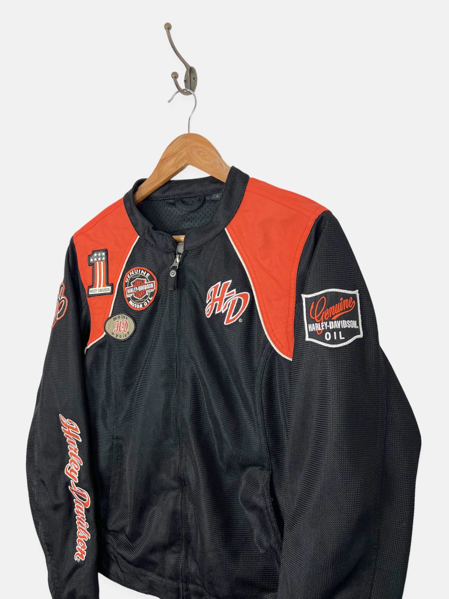 90's Harley Davidson Embroidered Vintage Jacket Size 10