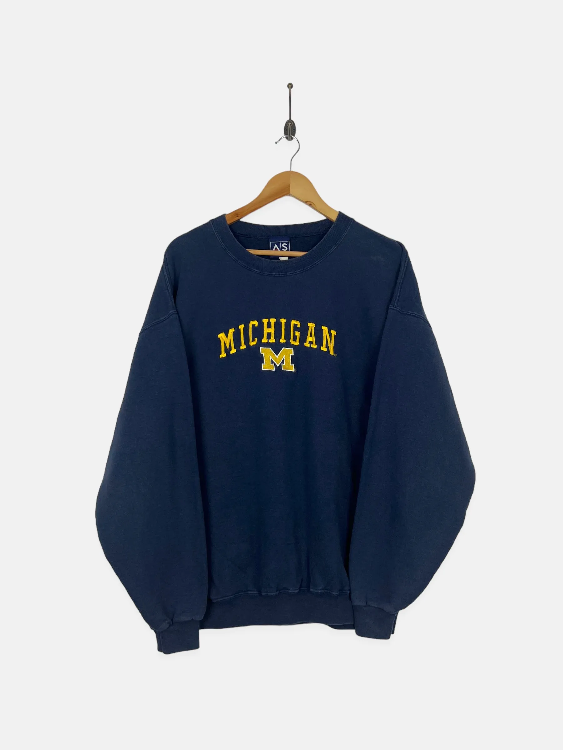 90's Michigan University Embroidered Vintage Sweatshirt Size XL