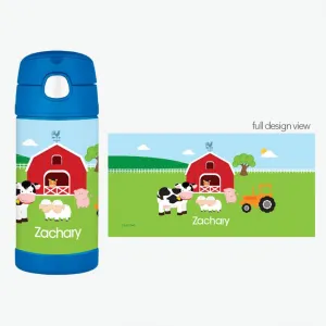 A Day in the Farm Personalized Thermos Bottle