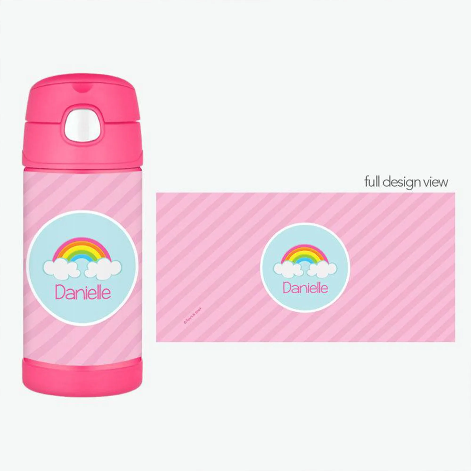 A Rainbow in the Sky Personalized Thermos Bottle