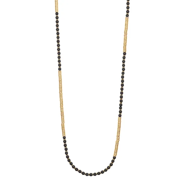 Agata and Lava Stone with Yellow Gold Gift Idea for him
