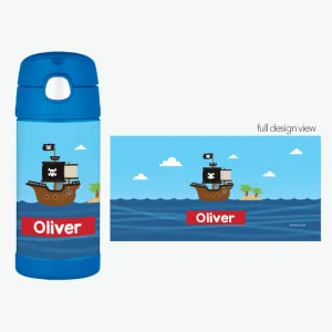 All Aboard Pirates Personalized Thermos Bottle