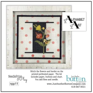 Alphabet I Perforated Paper Kit