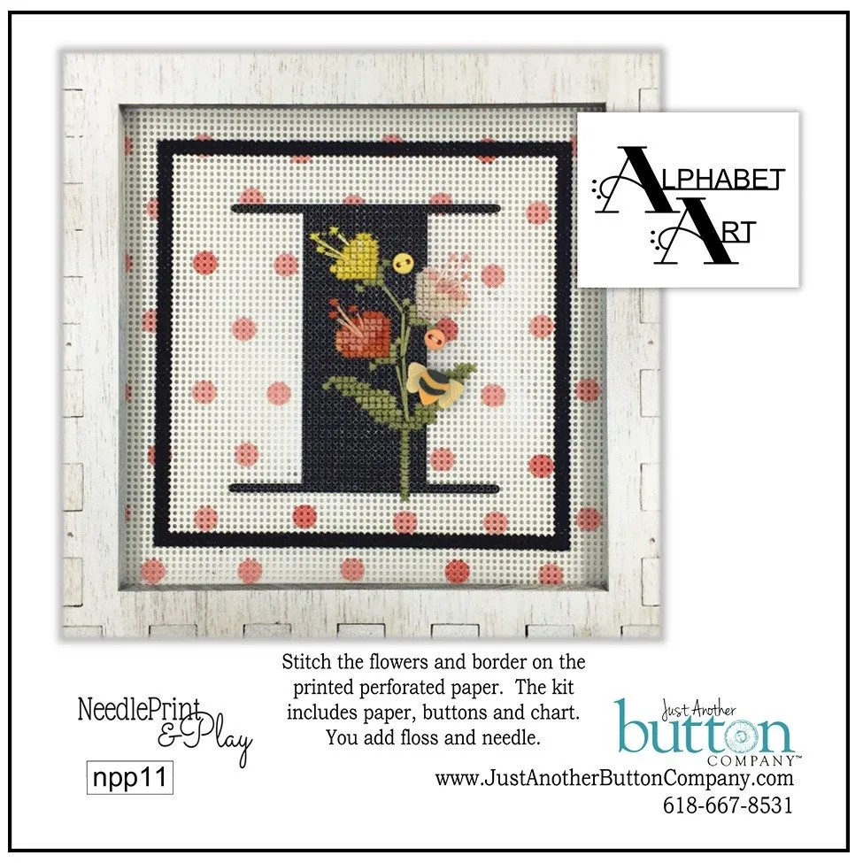 Alphabet I Perforated Paper Kit
