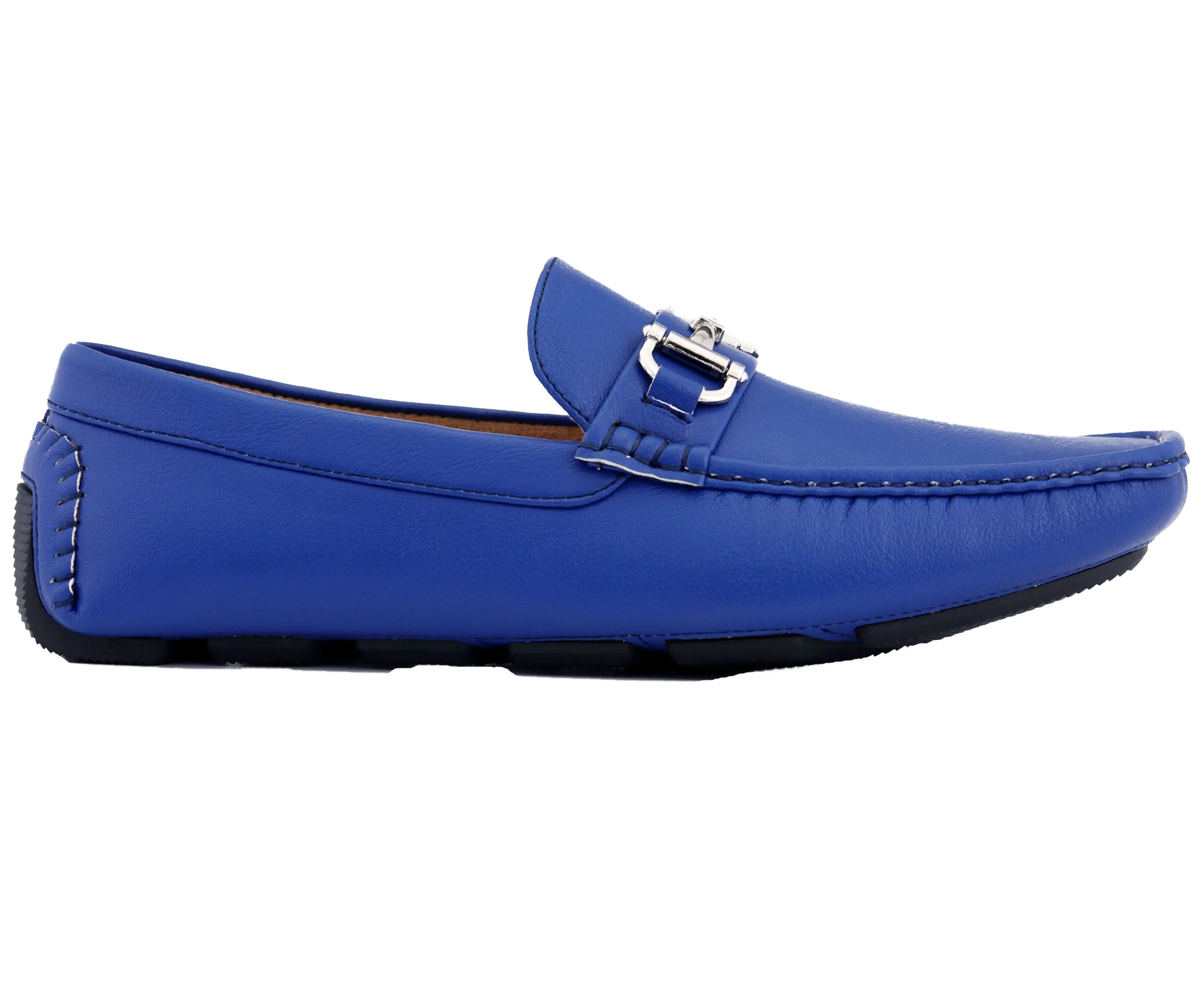 Amali Trentino Luxe Slip On Loafers Men’s Blue Moccasins