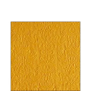 Ambiente Embossed Napkins Elegance Ocher -  Available in 2 sizes