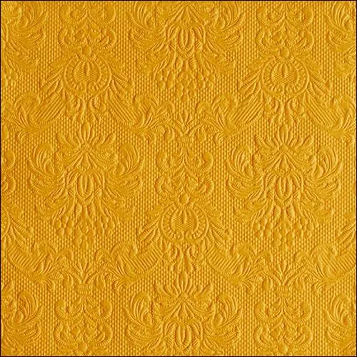 Ambiente Embossed Napkins Elegance Ocher -  Available in 2 sizes