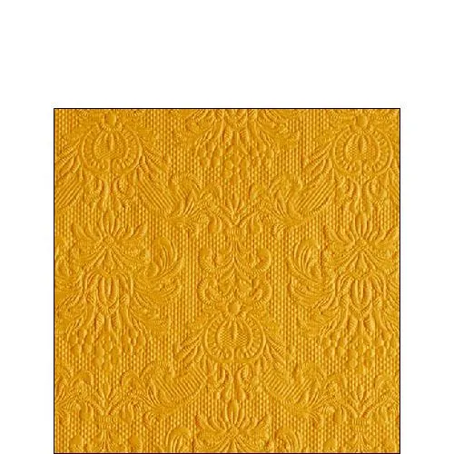 Ambiente Embossed Napkins Elegance Ocher -  Available in 2 sizes