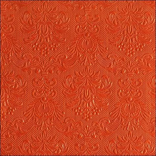 Ambiente Embossed Napkins Elegance Orange -  Available in 2 sizes