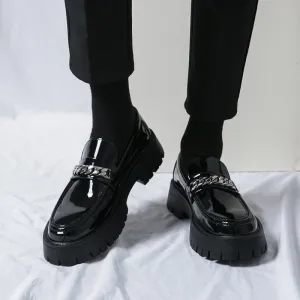 Anna - Modieuze Loafers met Dikke Zool - Luxueus Lakleer