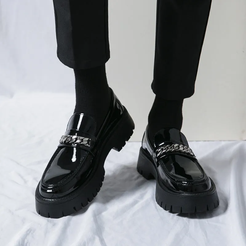 Anna - Modieuze Loafers met Dikke Zool - Luxueus Lakleer