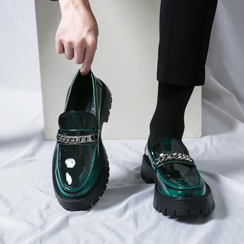 Anna - Modieuze Loafers met Dikke Zool - Luxueus Lakleer