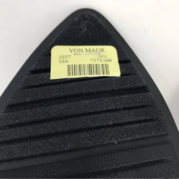 Anne Klein iflex REBECCA Black Perforated Mesh Slip On Pointed Toe Comfort Heels