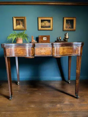 Antique Federal Inlaid Mahogany Card Table