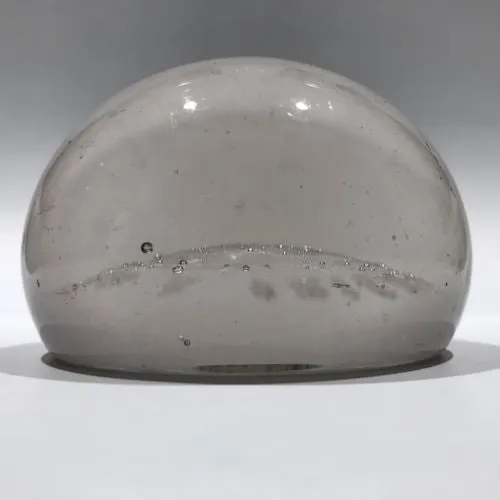 Antique Millville Art Glass Frit Paperweight “To A Friend” Crown with Cross