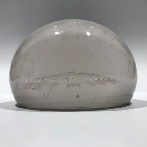 Antique Millville Art Glass Frit Paperweight “To A Friend” Crown with Cross