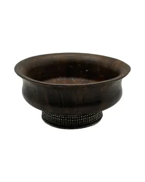Antique Silver Burl wood tea cup