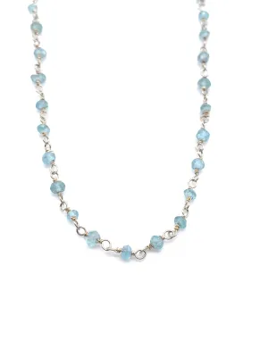 Aquamarines Floating on Sterling Silver