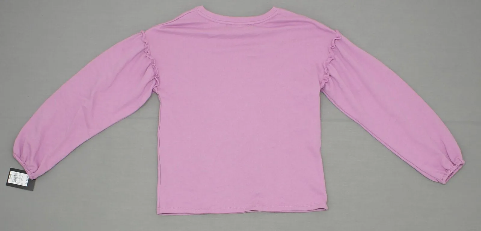 Art Class Girls Raw Edge Ruffle French Terry Sweatshirt XL (14/16) Sequins