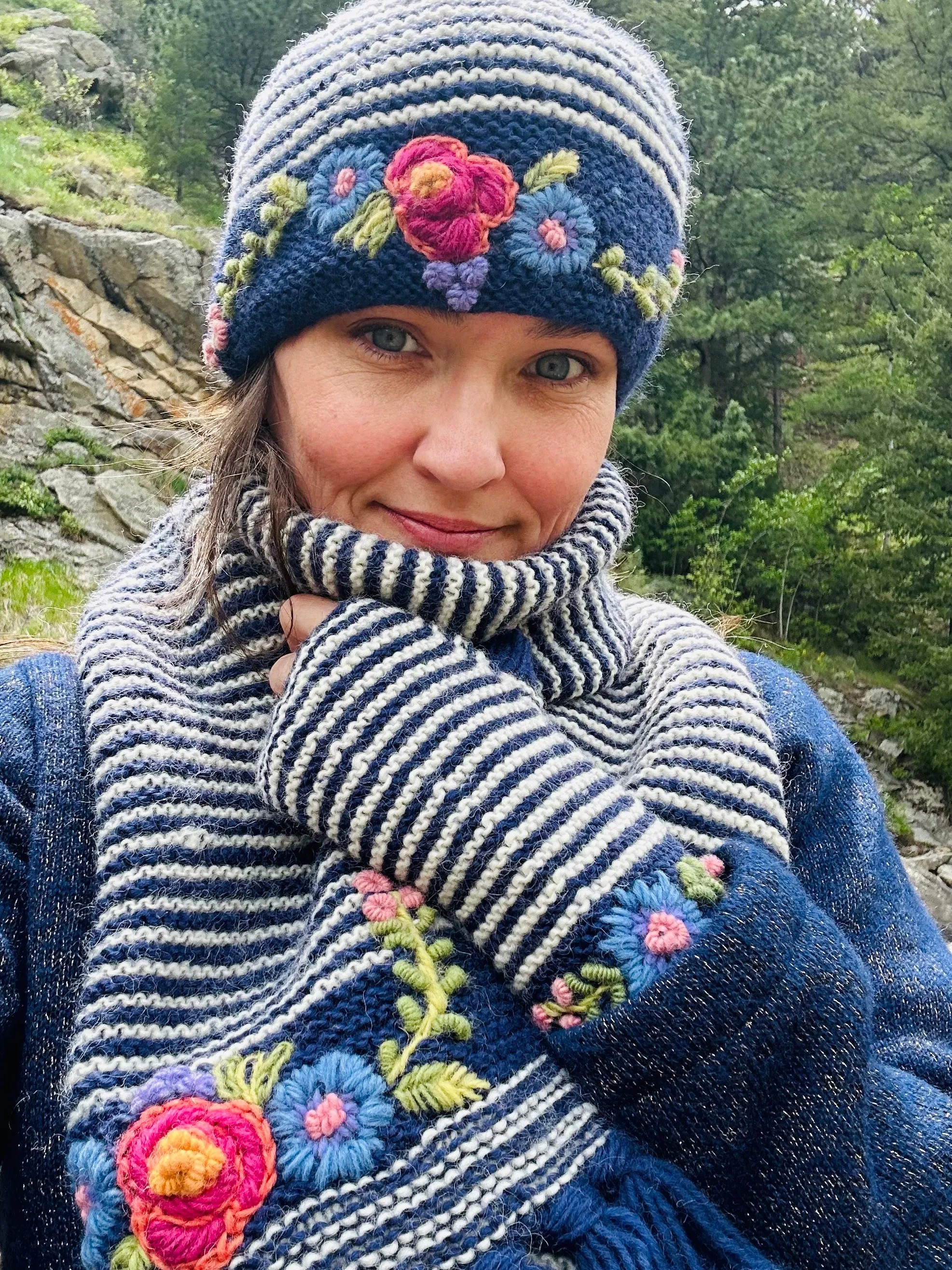 Ava Scarf in Blue