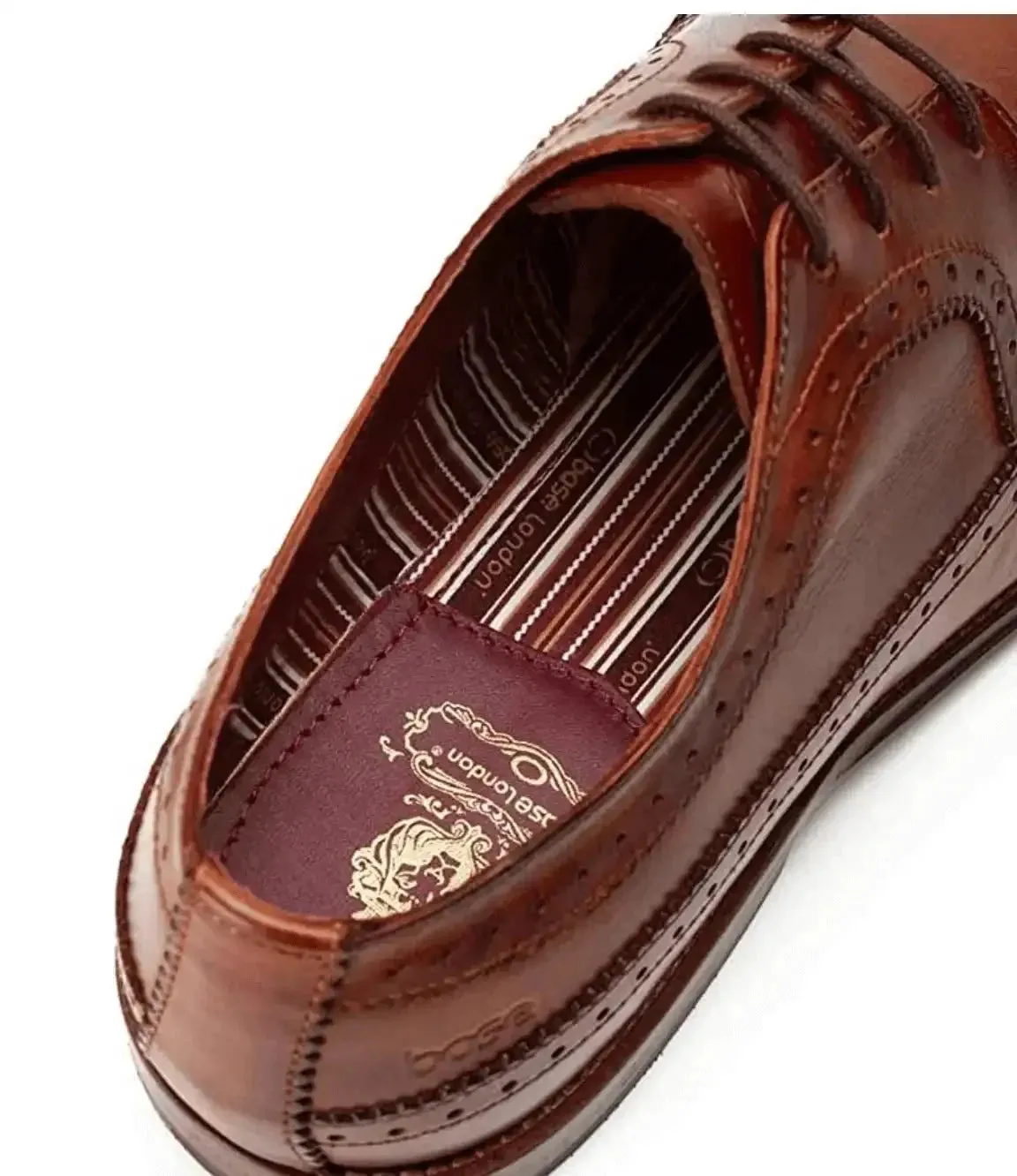 Base London Mens Havisham Leather Formal Shoes Washed Tan