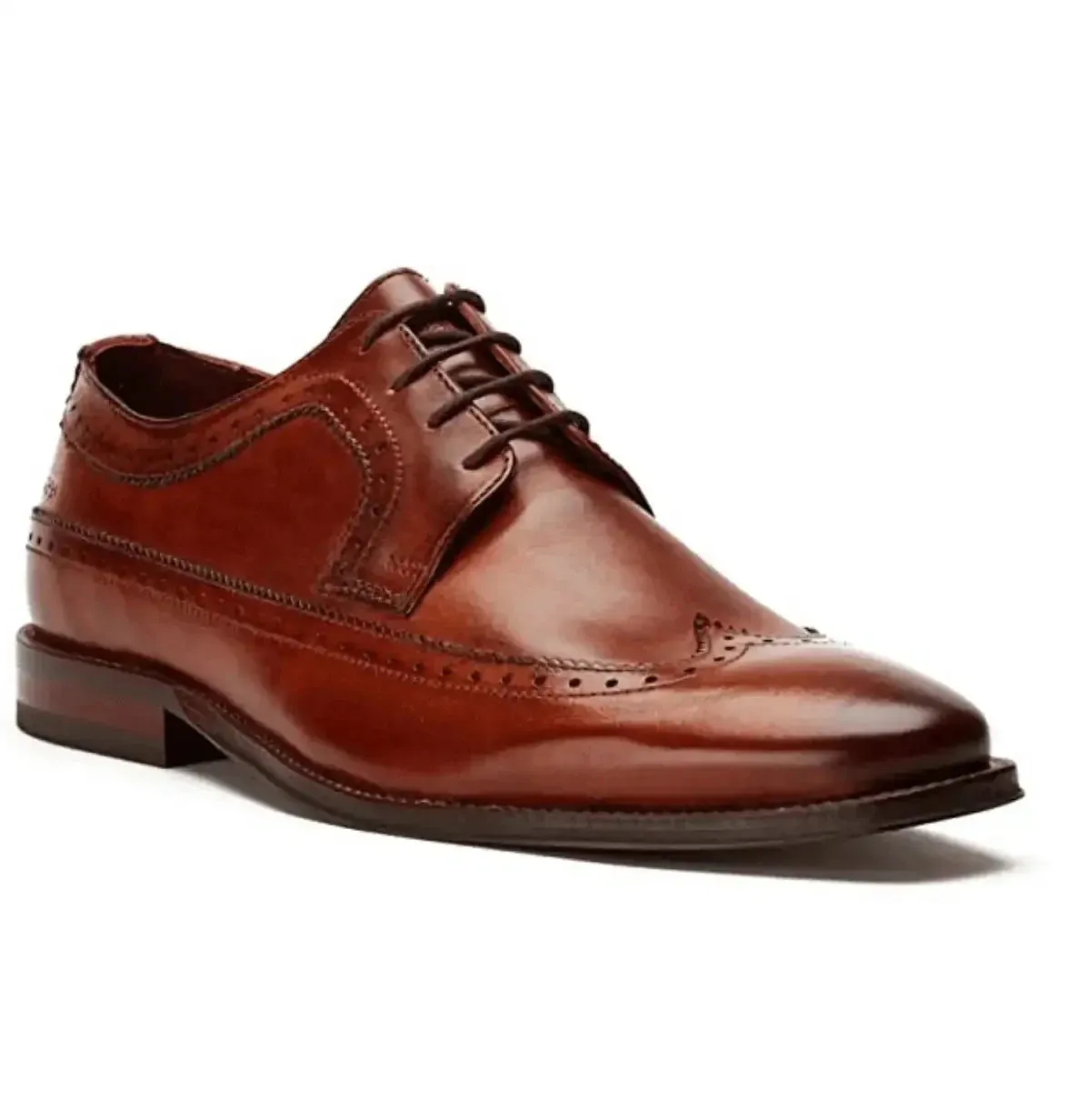 Base London Mens Havisham Leather Formal Shoes Washed Tan