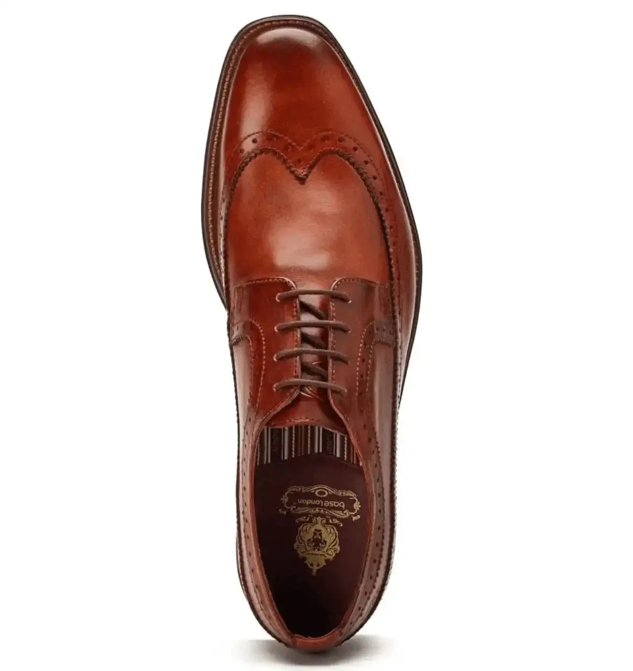 Base London Mens Havisham Leather Formal Shoes Washed Tan