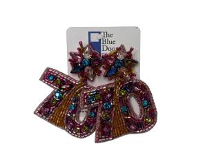 Beaded 70 Earrings