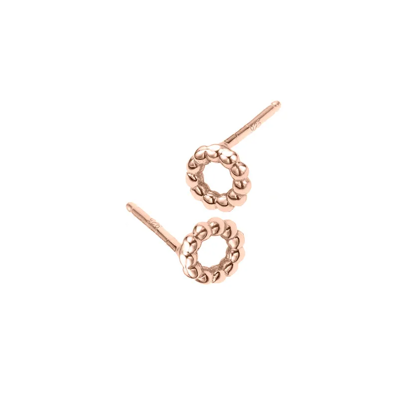 Beaded Circle Studs