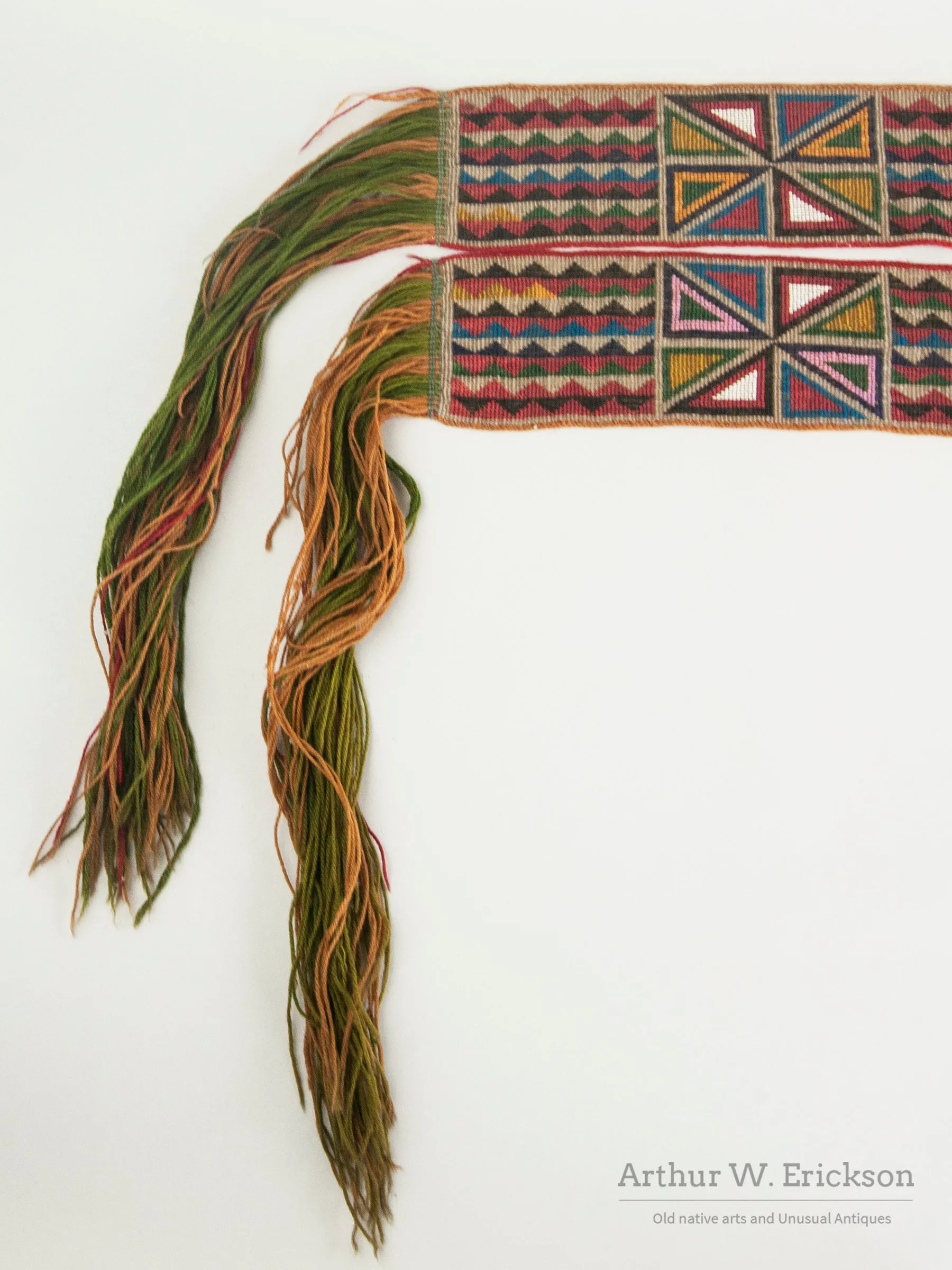 Beautiful Pair of 19th Century Great Lakes Garters