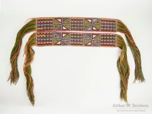 Beautiful Pair of 19th Century Great Lakes Garters