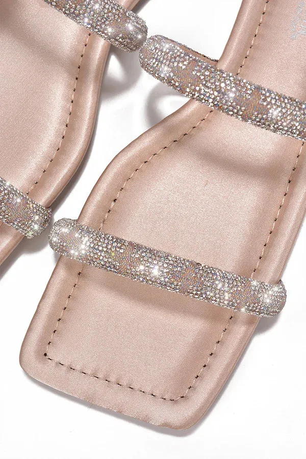 Benji Cape Robbin nude satin sandals