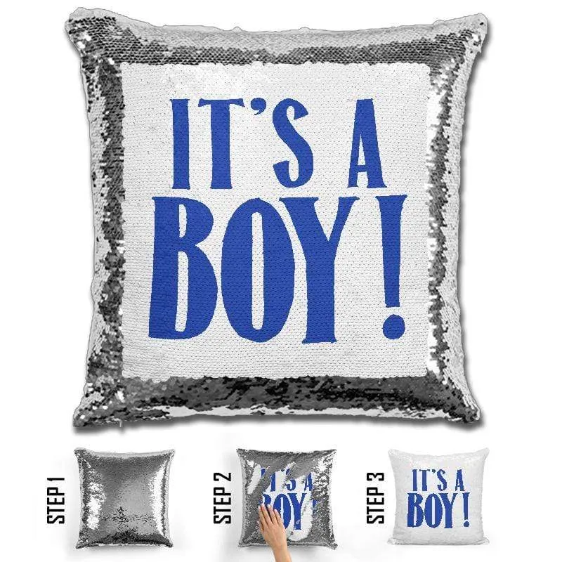 Best Gender Reveal Surprise Magic Sequin Pillow