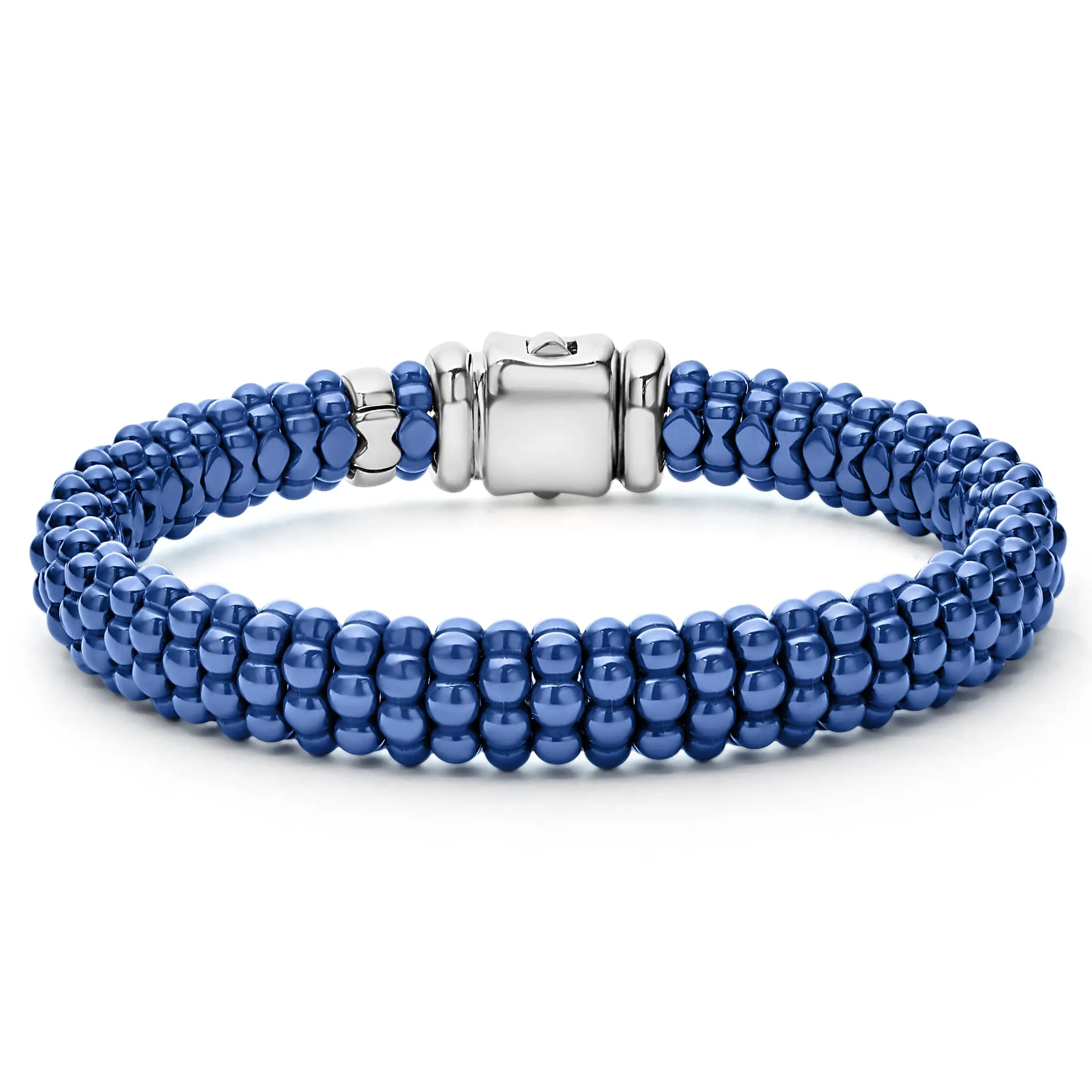 Blue Caviar Ultramarine Ceramic Beaded Bracelet | 9mm