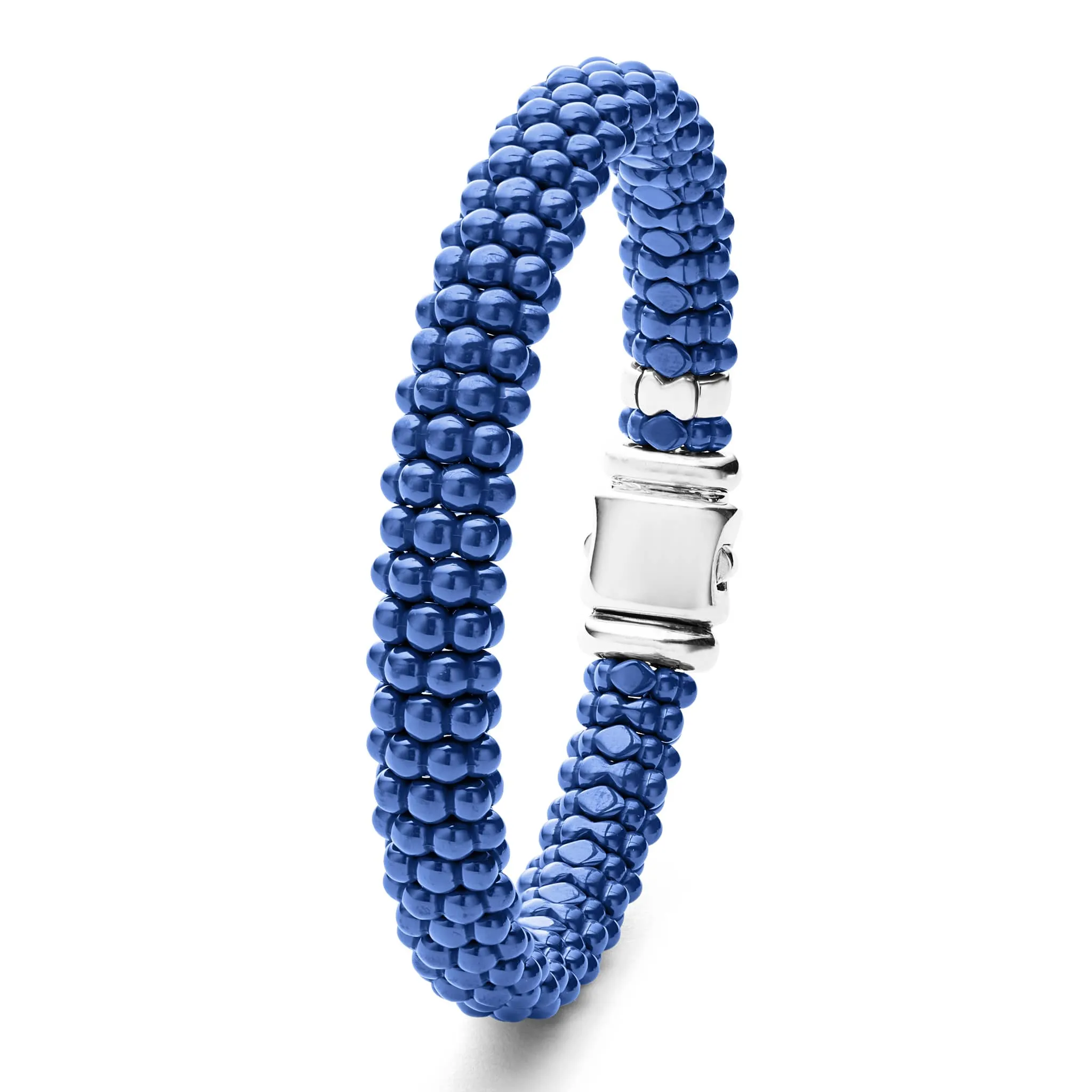 Blue Caviar Ultramarine Ceramic Beaded Bracelet | 9mm