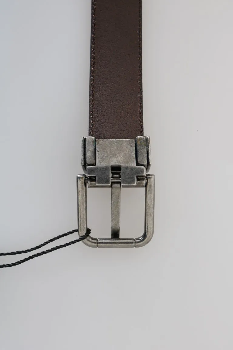 Blue Perforated Leather Belt