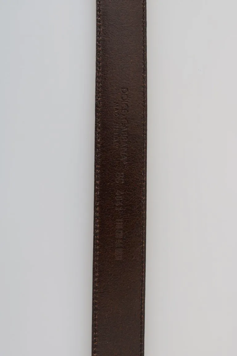 Blue Perforated Leather Belt