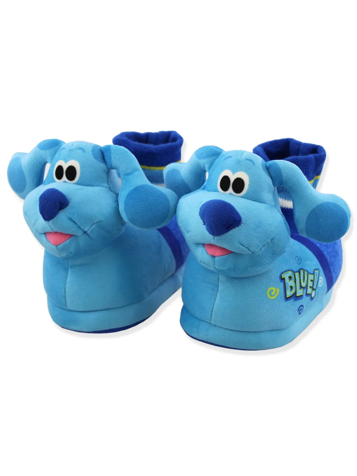 Blue's Clues & You Blue Plush 3D Sock Top Slippers
